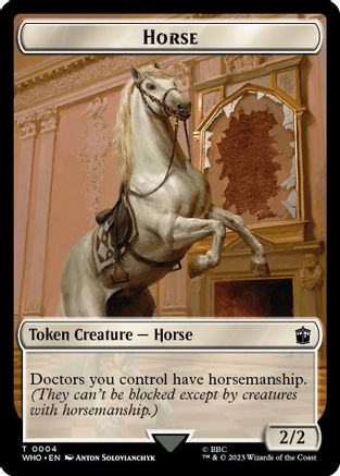 Horse // Treasure (0028) Double-Sided Token (WHO-4 // 28) [Universes Beyond: Doctor Who] Foil