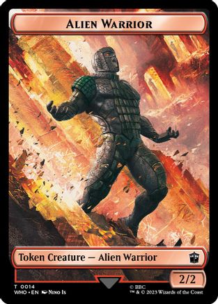 Alien Warrior // Treasure (0030) Double-Sided Token (WHO-14 // 30) [Universes Beyond: Doctor Who]