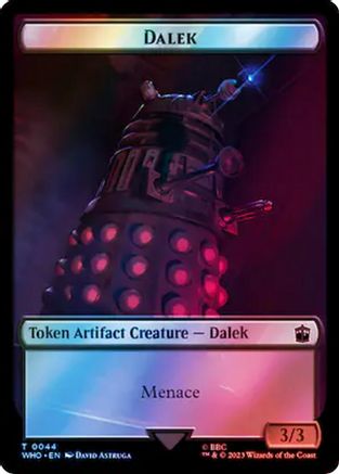 Dalek // Mark of the Rani Double-Sided Token (Surge Foil) (WHO-44 // 47) [Universes Beyond: Doctor Who] Foil