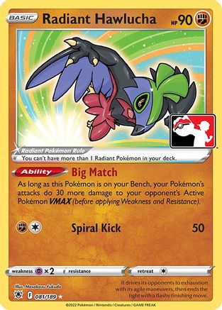 Radiant Hawlucha (81/189) [Prize Pack Series Cards] Holofoil - Radiant Rare