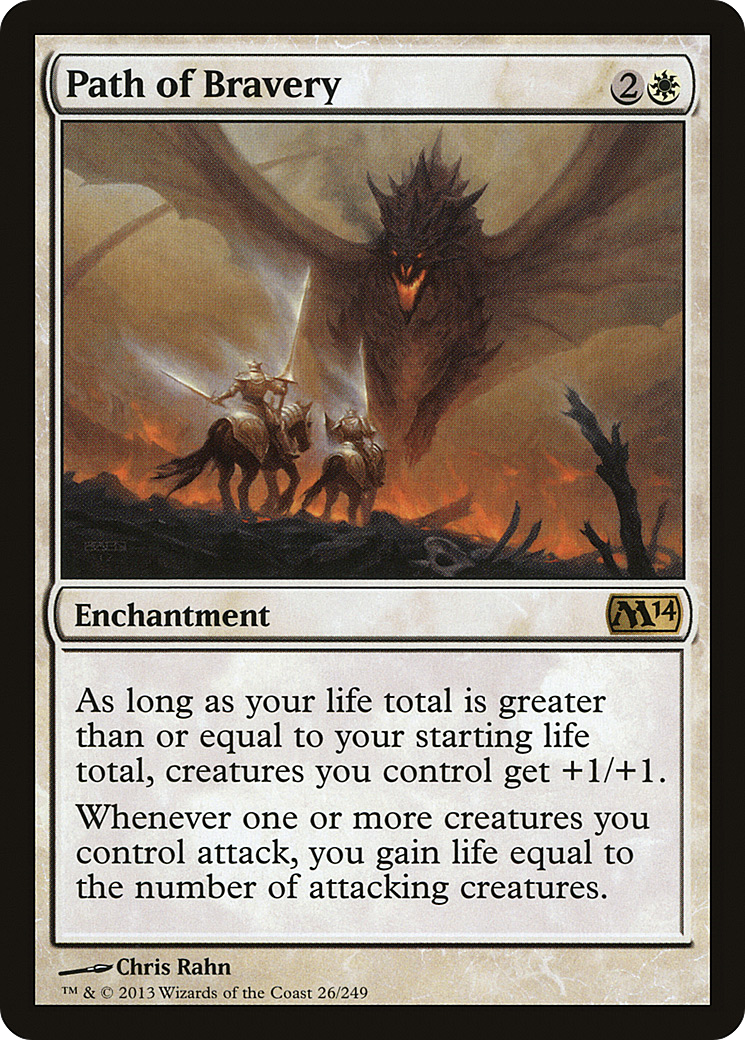 Path of Bravery (M14-026) [Magic 2014] Foil