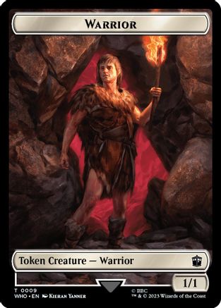 Warrior // Clue (0021) Double-Sided Token (WHO-9 // 21) [Universes Beyond: Doctor Who] Foil