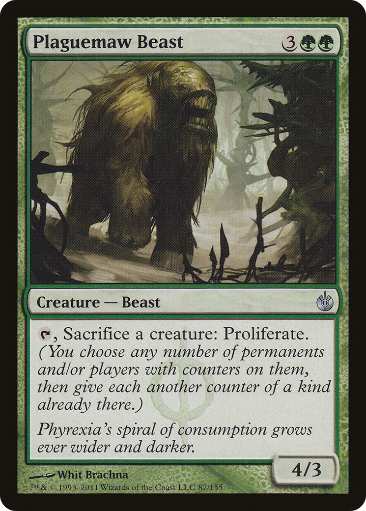 Plaguemaw Beast (MBS-087) [Mirrodin Besieged] Foil