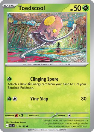 Toedscool (015/182) [SV04 Paradox Rift] Reverse Holofoil - Common