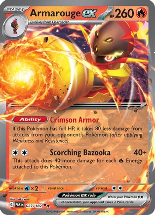 Armarouge ex (027/182) [SV04 Paradox Rift] Holofoil - Double Rare