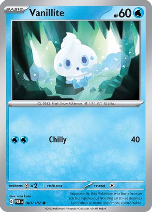 Vanillite (043/182) [SV04 Paradox Rift] - Common