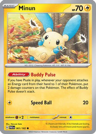 Minun (061/182) [SV04 Paradox Rift] - Common