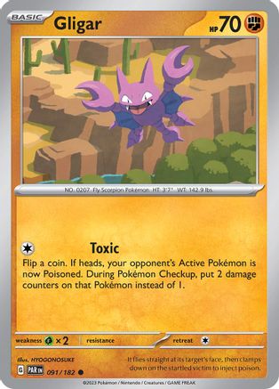Gligar (091/182) [SV04 Paradox Rift] - Common