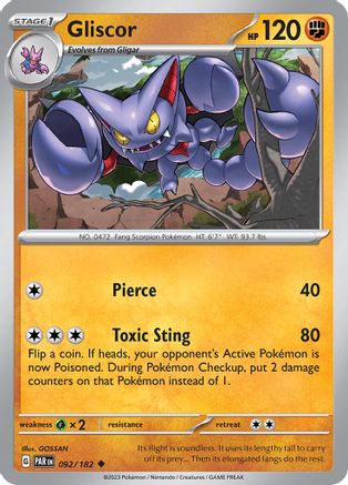 Gliscor (092/182) [SV04 Paradox Rift] - Uncommon