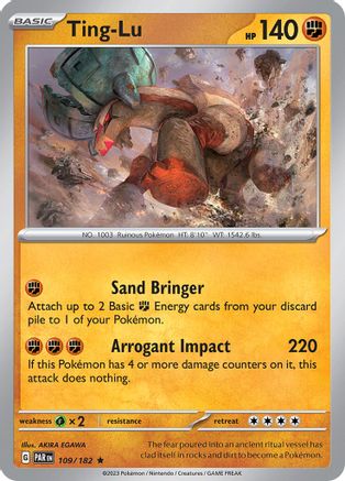 Ting-Lu (109/182) [SV04 Paradox Rift] Reverse Holofoil - Rare