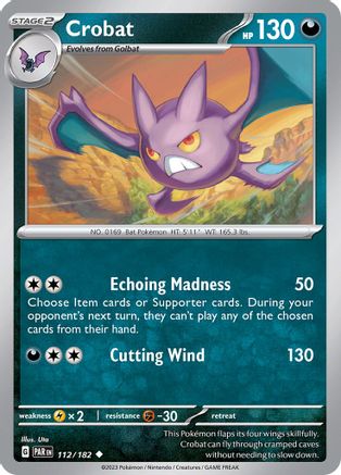 Crobat (112/182) [SV04 Paradox Rift] Reverse Holofoil - Uncommon
