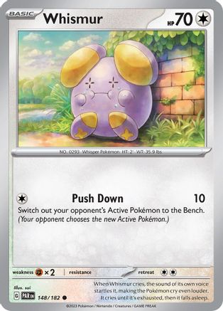 Whismur (148/182) [SV04 Paradox Rift] Reverse Holofoil - Common