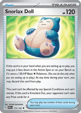 Snorlax Doll (175/182) [SV04 Paradox Rift] Reverse Holofoil - Uncommon