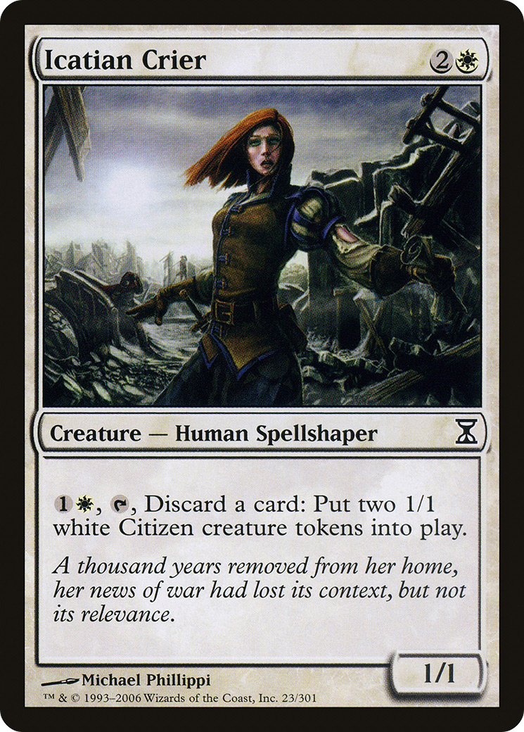 Icatian Crier (TSP-023) [Time Spiral] Foil