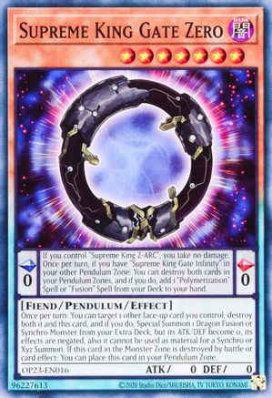 Supreme King Gate Zero (Common) (OP23-EN016) - OTS Tournament Pack 23 Unlimited