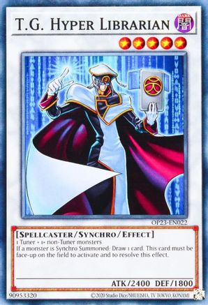 T.G. Hyper Librarian (Common) (OP23-EN022) - OTS Tournament Pack 23 Unlimited