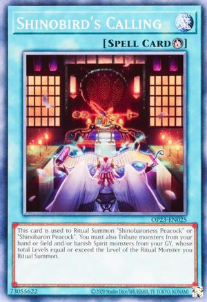 Shinobird's Calling (Common) (OP23-EN025) - OTS Tournament Pack 23 Unlimited