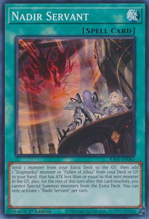 Nadir Servant (Super Rare) (RA01-EN062) - 25th Anniversary Rarity Collection 1st Edition