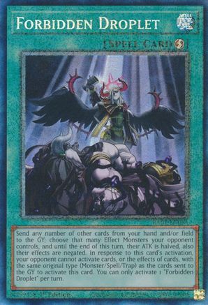 Forbidden Droplet (Prismatic Collector's Rare) (RA01-EN064) - 25th Anniversary Rarity Collection 1st Edition