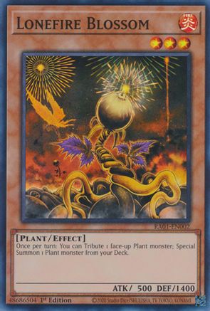 Lonefire Blossom (Super Rare) (RA01-EN002) - 25th Anniversary Rarity Collection 1st Edition