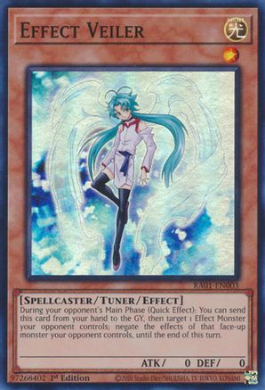 Effect Veiler (Super Rare) (RA01-EN003) - 25th Anniversary Rarity Collection 1st Edition