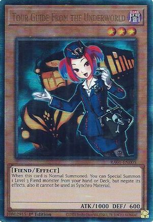 Tour Guide From the Underworld (Prismatic Ultimate Rare) (RA01-EN005) - 25th Anniversary Rarity Collection 1st Edition