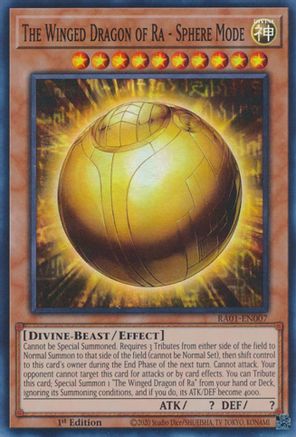 The Winged Dragon of Ra - Sphere Mode (Super Rare) (RA01-EN007) - 25th Anniversary Rarity Collection 1st Edition