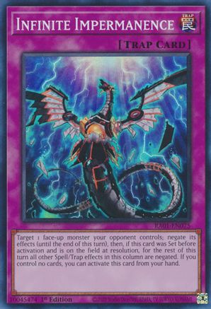 Infinite Impermanence (Super Rare) (RA01-EN075) - 25th Anniversary Rarity Collection 1st Edition