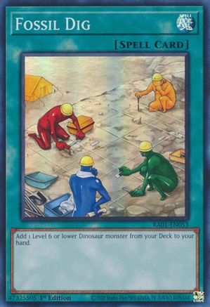 Fossil Dig (Super Rare) (RA01-EN053) - 25th Anniversary Rarity Collection 1st Edition