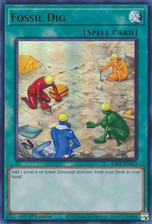 Fossil Dig (Ultra Rare) (RA01-EN053) - 25th Anniversary Rarity Collection 1st Edition