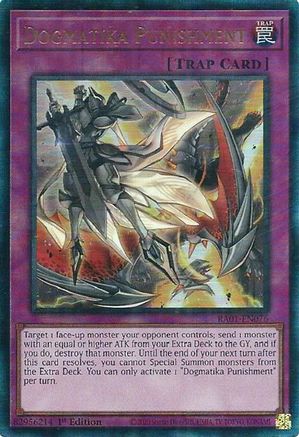 Dogmatika Punishment (Prismatic Ultimate Rare) (RA01-EN076) - 25th Anniversary Rarity Collection 1st Edition