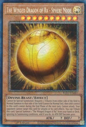 The Winged Dragon of Ra - Sphere Mode (Prismatic Collector's Rare) (RA01-EN007) - 25th Anniversary Rarity Collection 1st Edition