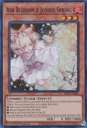 Ash Blossom & Joyous Spring (Super Rare) (RA01-EN008) - 25th Anniversary Rarity Collection 1st Edition