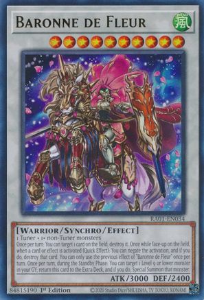 Baronne de Fleur (Ultra Rare) (RA01-EN034) - 25th Anniversary Rarity Collection 1st Edition