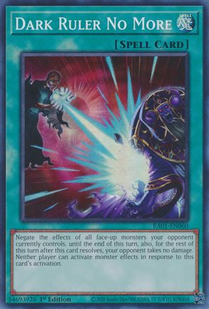Dark Ruler No More (Super Rare) (RA01-EN060) - 25th Anniversary Rarity Collection 1st Edition
