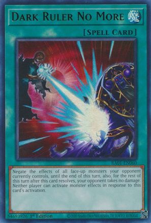 Dark Ruler No More (Ultra Rare) (RA01-EN060) - 25th Anniversary Rarity Collection 1st Edition