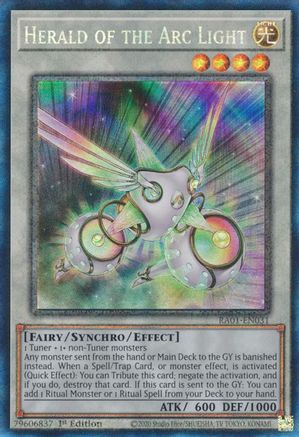 Herald of the Arc Light (Prismatic Collector's Rare) (RA01-EN031) - 25th Anniversary Rarity Collection 1st Edition