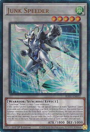 Junk Speeder (Prismatic Ultimate Rare) (RA01-EN032) - 25th Anniversary Rarity Collection 1st Edition