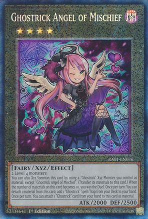 Ghostrick Angel of Mischief (Prismatic Collector's Rare) (RA01-EN036) - 25th Anniversary Rarity Collection 1st Edition