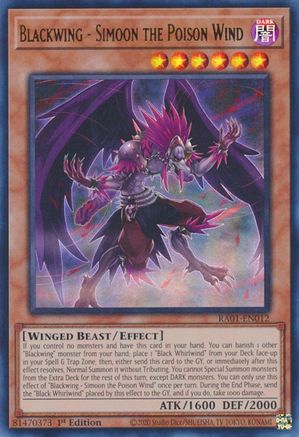Blackwing - Simoon the Poison Wind (Ultra Rare) (RA01-EN012) - 25th Anniversary Rarity Collection 1st Edition