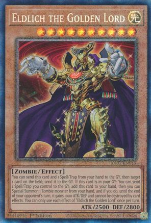 Eldlich the Golden Lord (Prismatic Collector's Rare) (RA01-EN019) - 25th Anniversary Rarity Collection 1st Edition