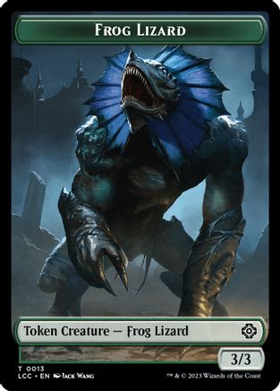 Frog Lizard // Merfolk (0003) Double-Sided Token (LCC-13 // 3) [Commander: The Lost Caverns of Ixalan]