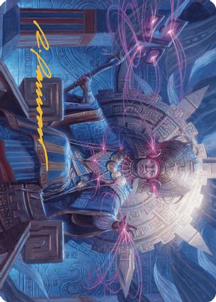Akal Pakal, First Among Equals Art Card (8/81) (Gold-Stamped Signature) (ASLCI-008) [Art Series: The Lost Caverns of Ixalan]