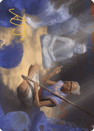 Ancestral Reminiscence Art Card (Gold-Stamped Signature) (ASLCI-009) [Art Series: The Lost Caverns of Ixalan]