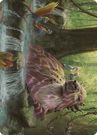Basking Capybara Art Card (ASLCI-022) [Art Series: The Lost Caverns of Ixalan]