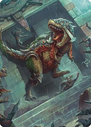 Carnage Tyrant Art Card (ASLCI-066) [Art Series: The Lost Caverns of Ixalan]