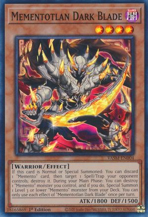 Mementotlan Dark Blade (Super Rare) (VASM-EN004) - Valiant Smashers 1st Edition