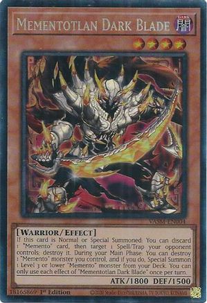 Mementotlan Dark Blade (Collector's Rare) (VASM-EN004) - Valiant Smashers 1st Edition