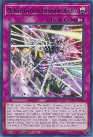 Mementotlan Cranium Burst (Rare) (VASM-EN012) - Valiant Smashers 1st Edition