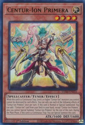 Centur-Ion Primera (Ultra Rare) (VASM-EN016) - Valiant Smashers 1st Edition